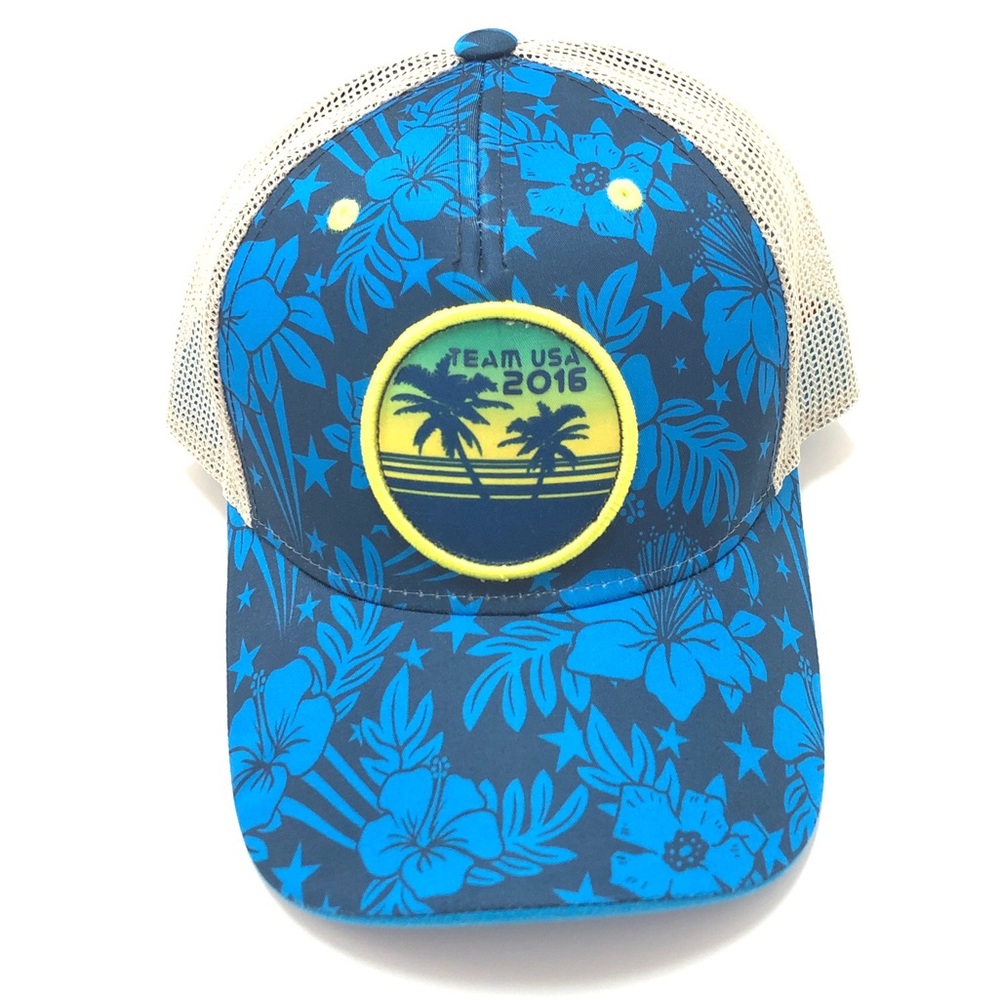 2016 Olympics Team USA Snap-Back Trucker Hat Blue